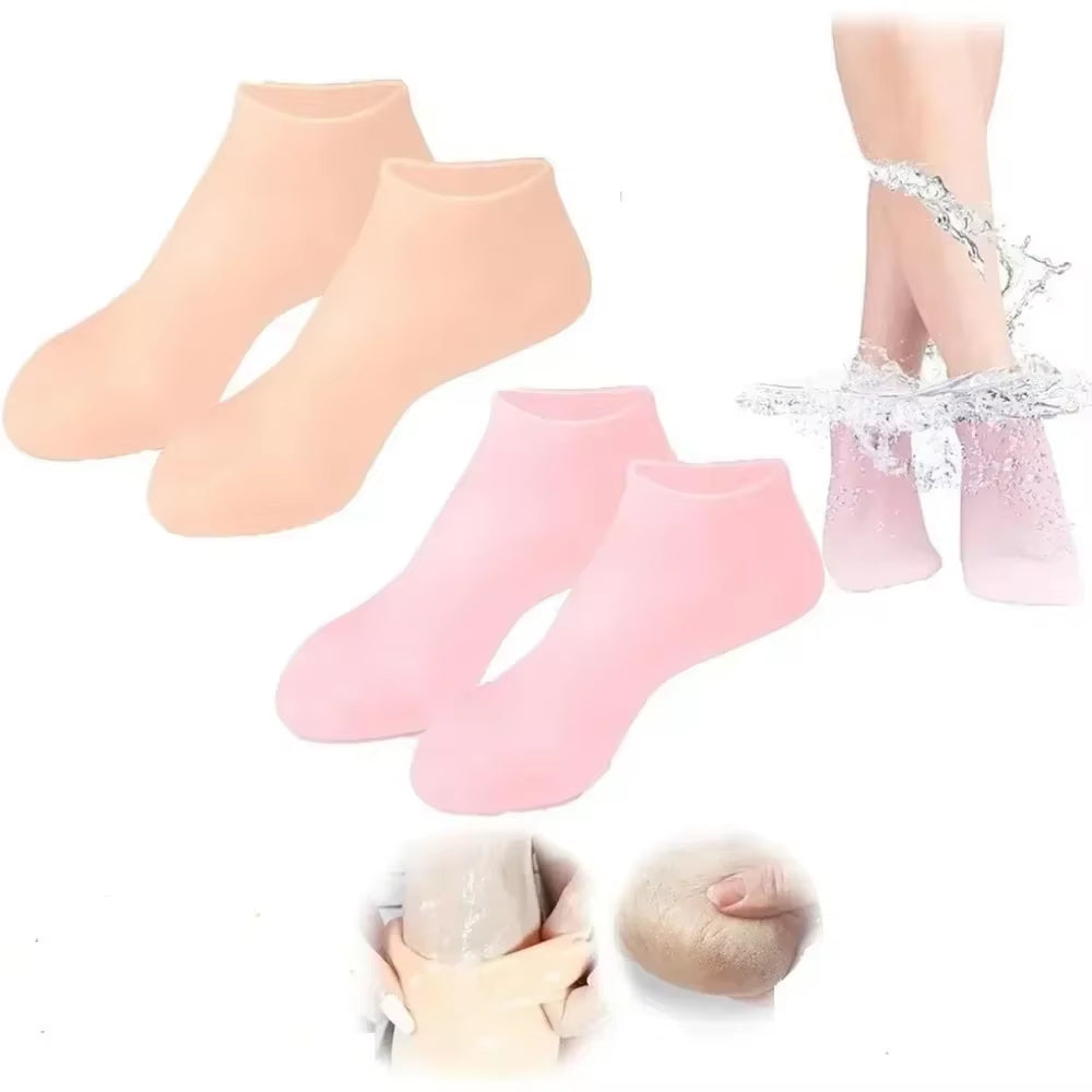 Moisturizing Silicone Gel Socks β Hydrating & Repairing Cracked, Dry Feet
