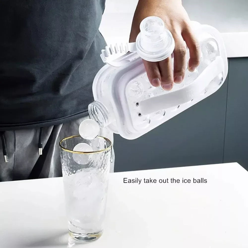 Ice Ball Maker & Storage Kettle – Silicone Ice Cube Mould