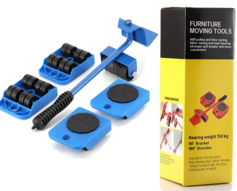 Heavy-Duty Furniture Lifter & Mover Set β Easy Moving Tool with Rollers