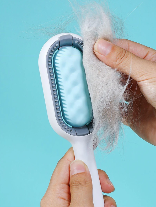 Double-Sided Pet Grooming Brush β Hair Removal & Deshed