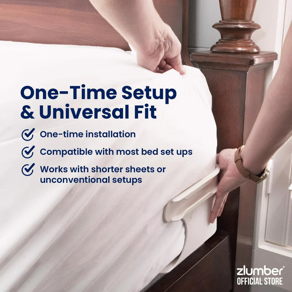 Zlumber Lock Sheet Holder – Secure, No-Slip Bedding Solution