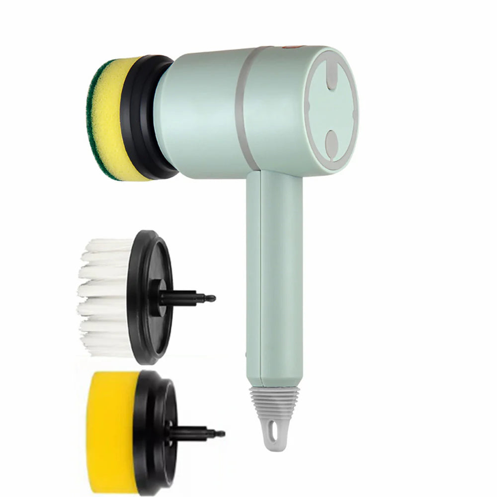 Electric Power Scrubber – Rechargeable Brush for Kitchen & Bathroom