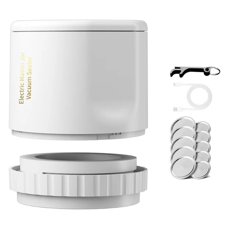 "Cordless Mason Jar Vacuum Sealer for Easy Food Preservation! πΏβ¨ #KitchenEssentials"