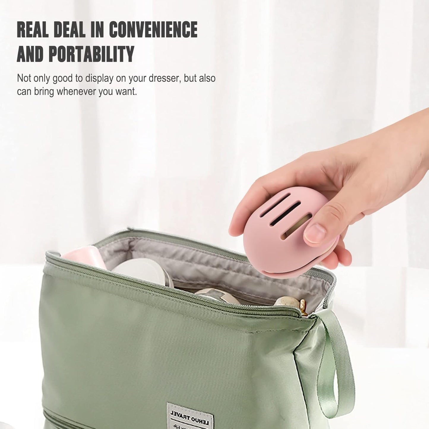 Silicone Makeup Sponge Holder – Travel-Friendly, Ventilated & Shatterproof