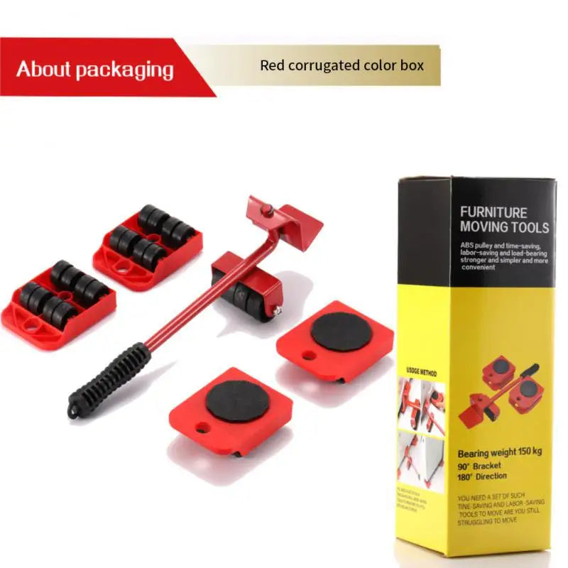 Heavy-Duty Furniture Lifter & Mover Set β Easy Moving Tool with Rollers