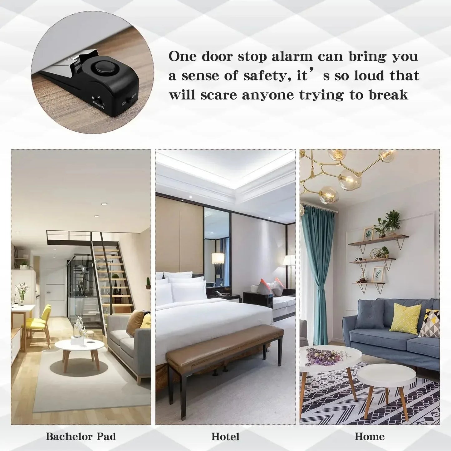 Portable Wireless Door Stop Alarm β Anti-Theft Security Device