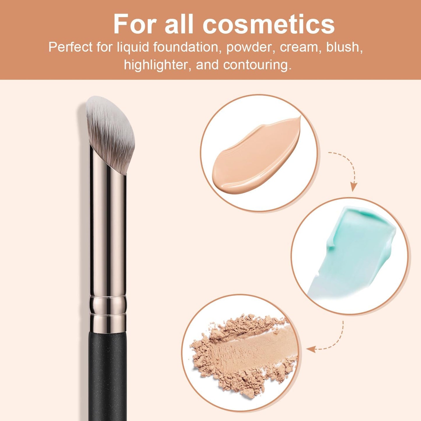 Angled Concealer & Contour Brush Set – Flawless Blending & Buffing