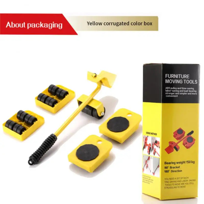 Heavy-Duty Furniture Lifter & Mover Set β Easy Moving Tool with Rollers