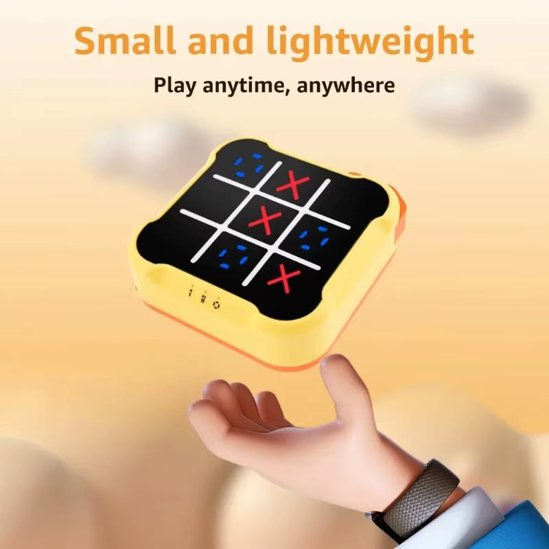 Portable Electronic Tic-Tac-Toe Puzzle Game