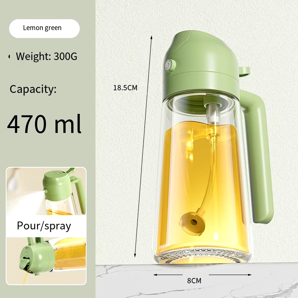 Glass Oil Spray Bottle β Press-Type Oil Dispenser