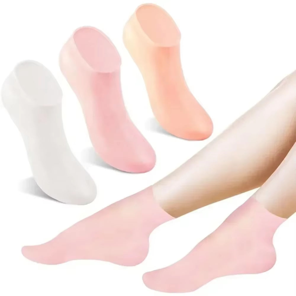 Moisturizing Silicone Gel Socks β Hydrating & Repairing Cracked, Dry Feet