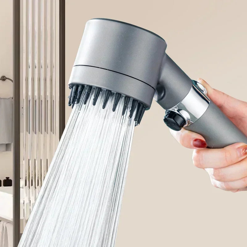 3-Mode High-Pressure Shower Head with Filter – Adjustable Spray for a Spa-Like Experience