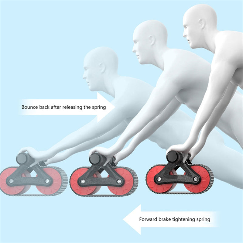 Automatic Rebound Ab Wheel β Double Wheel Ab Roller for Core & Waist Training