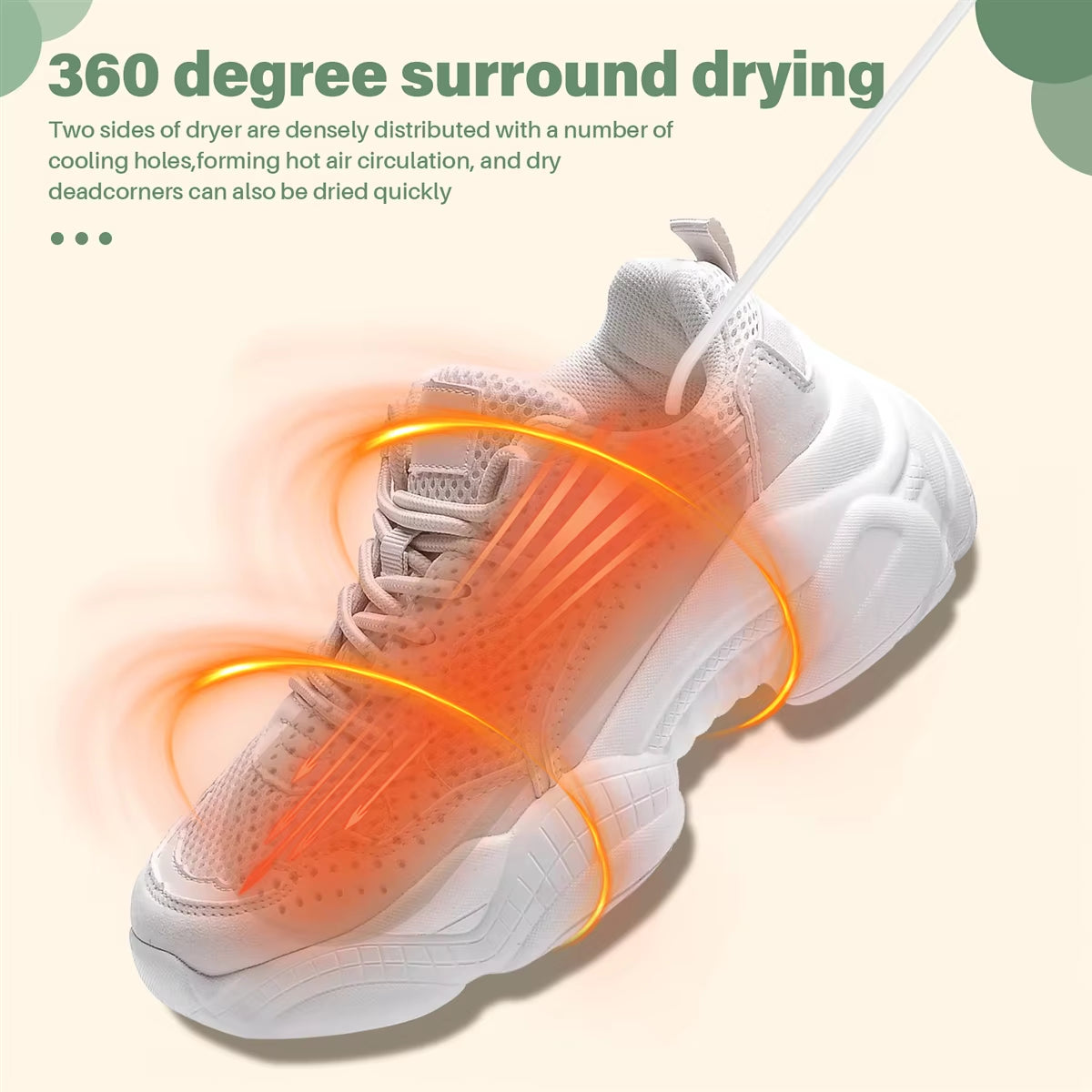 Portable USB Shoe Dryer & Deodorizer – Fast Heating & Smart Timing