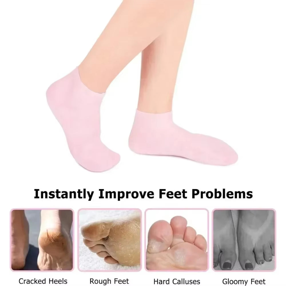 Moisturizing Silicone Gel Socks β Hydrating & Repairing Cracked, Dry Feet