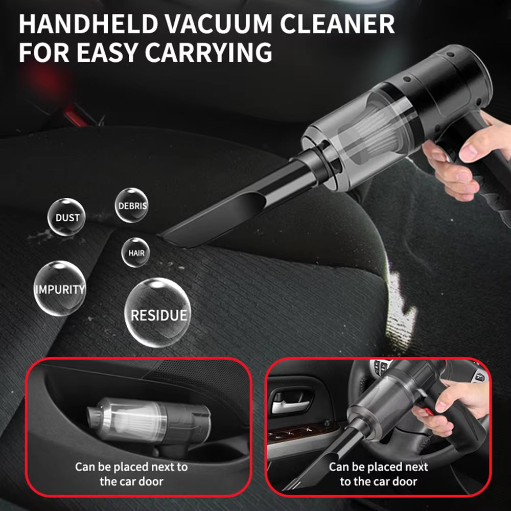5-in-1 Cordless Handheld Vacuum & Air Duster β High-Power Car & Home Cleaner