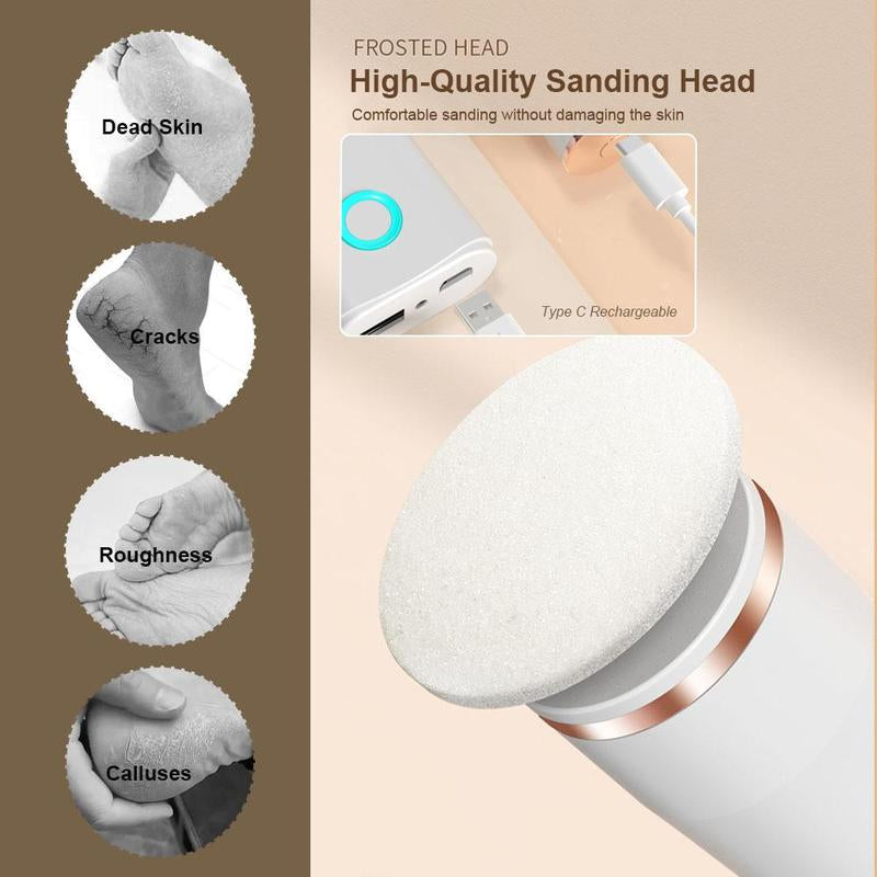 Rechargeable Electric Foot File – Professional Tool for Smooth & Soft Feet