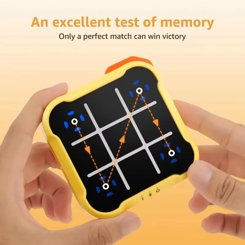 Portable Electronic Tic-Tac-Toe Puzzle Game