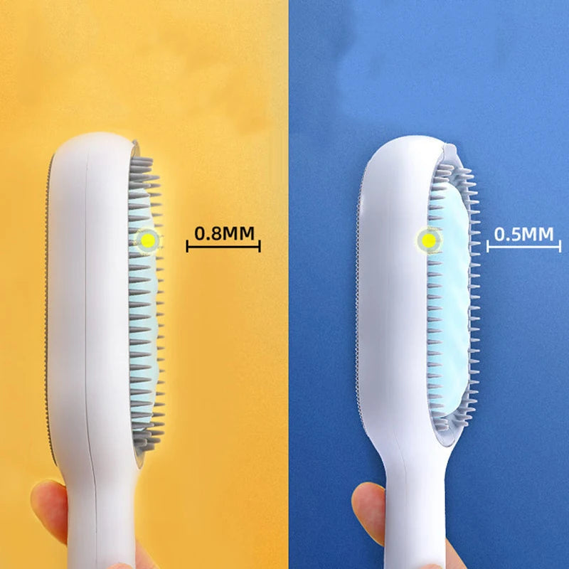 2-in-1 Double-Sided Pet Grooming Brush β Hair Removal & Deshedding Comb
