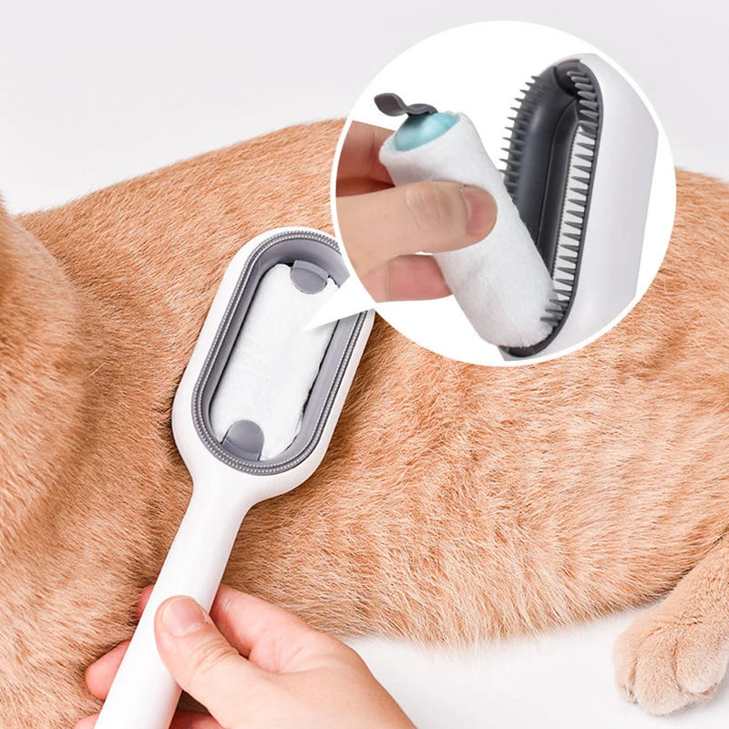 2-in-1 Double-Sided Pet Grooming Brush β Hair Removal & Deshedding Comb
