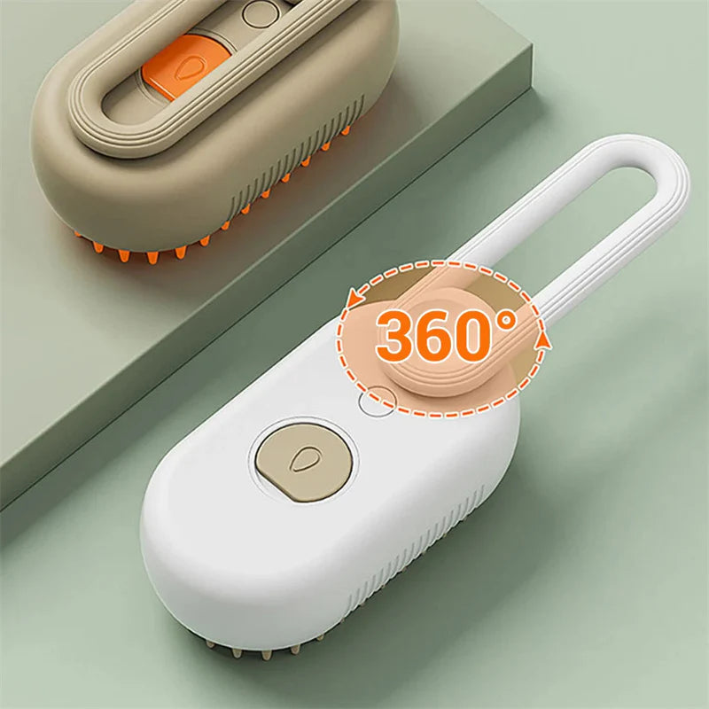 3-in-1 Steam Pet Brush β Electric Grooming Comb for Pets