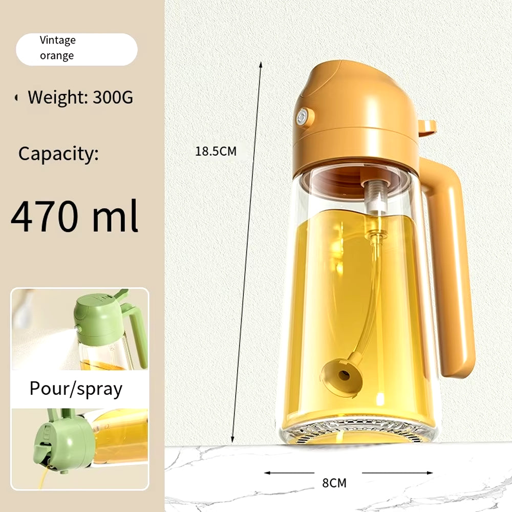 Glass Oil Spray Bottle β Press-Type Oil Dispenser