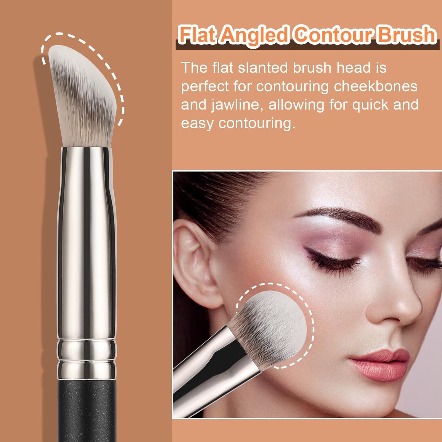 Angled Concealer & Contour Brush Set – Flawless Blending & Buffing