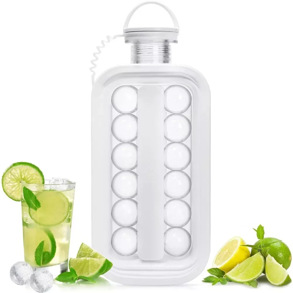 Ice Ball Maker & Storage Kettle – Silicone Ice Cube Mould
