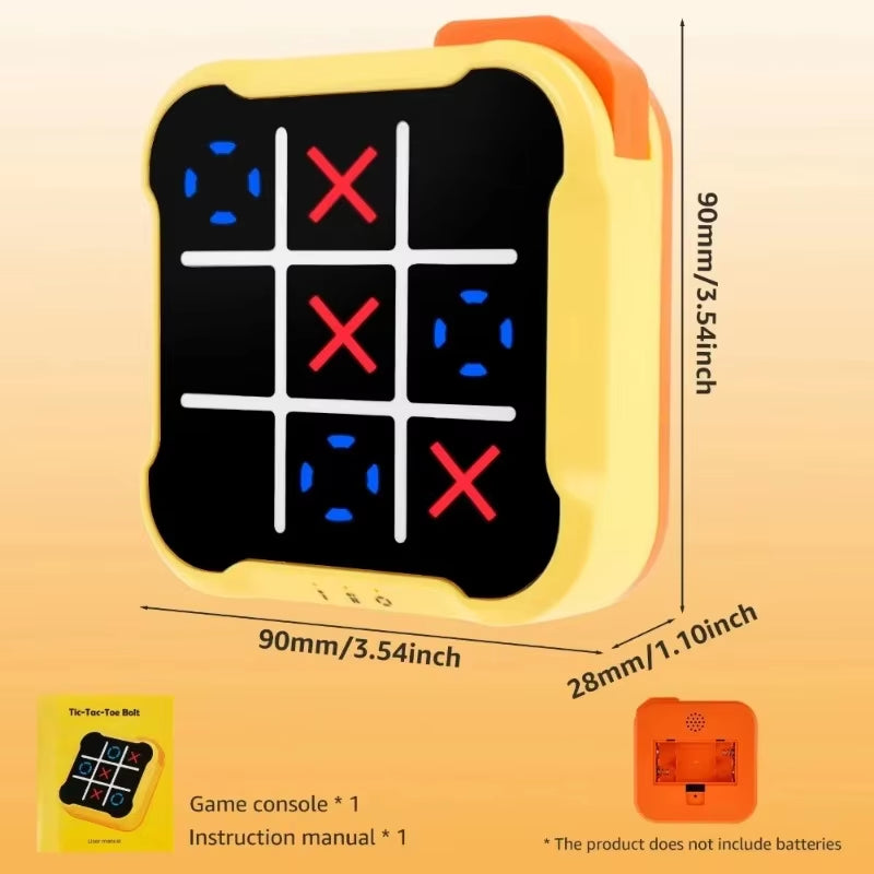 Portable Electronic Tic-Tac-Toe Puzzle Game