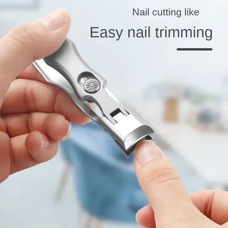 Ultra-Sharp Stainless Steel Nail Clippers β Wide Jaw & Anti-Splash Design