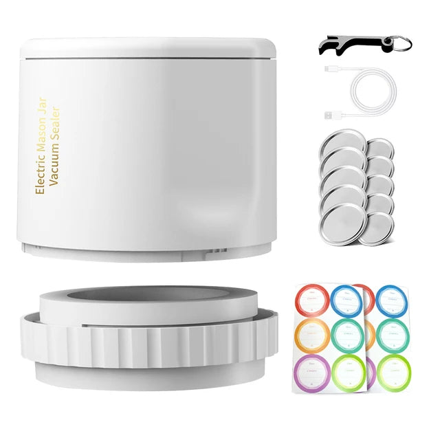 "Cordless Mason Jar Vacuum Sealer for Easy Food Preservation! πΏβ¨ #KitchenEssentials"