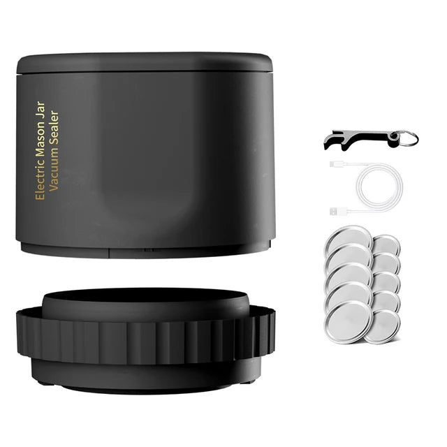 "Cordless Mason Jar Vacuum Sealer for Easy Food Preservation! πΏβ¨ #KitchenEssentials"