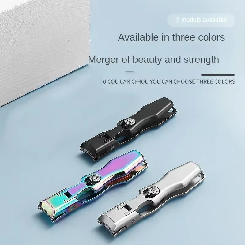 Ultra-Sharp Stainless Steel Nail Clippers β Wide Jaw & Anti-Splash Design