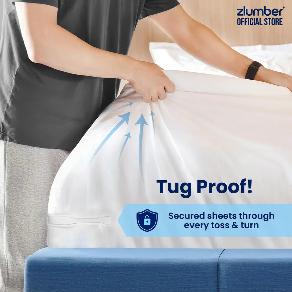 Zlumber Lock Sheet Holder – Secure, No-Slip Bedding Solution