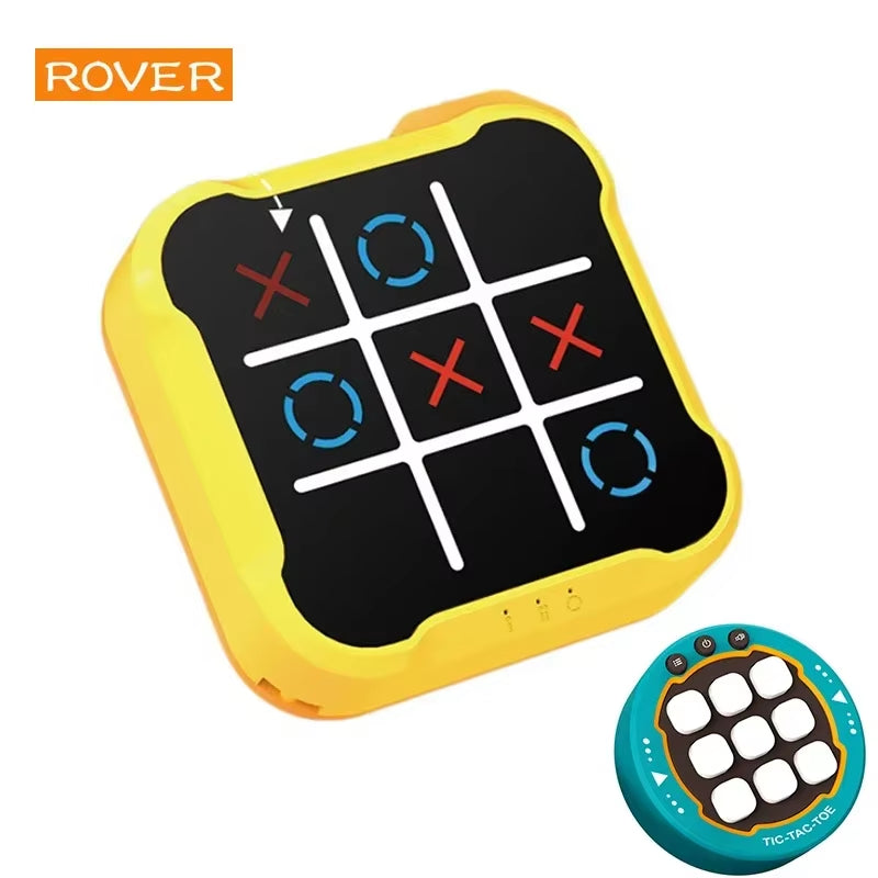 Portable Electronic Tic-Tac-Toe Puzzle Game