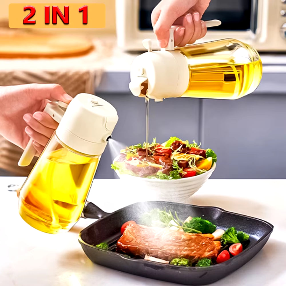Glass Oil Spray Bottle β Press-Type Oil Dispenser