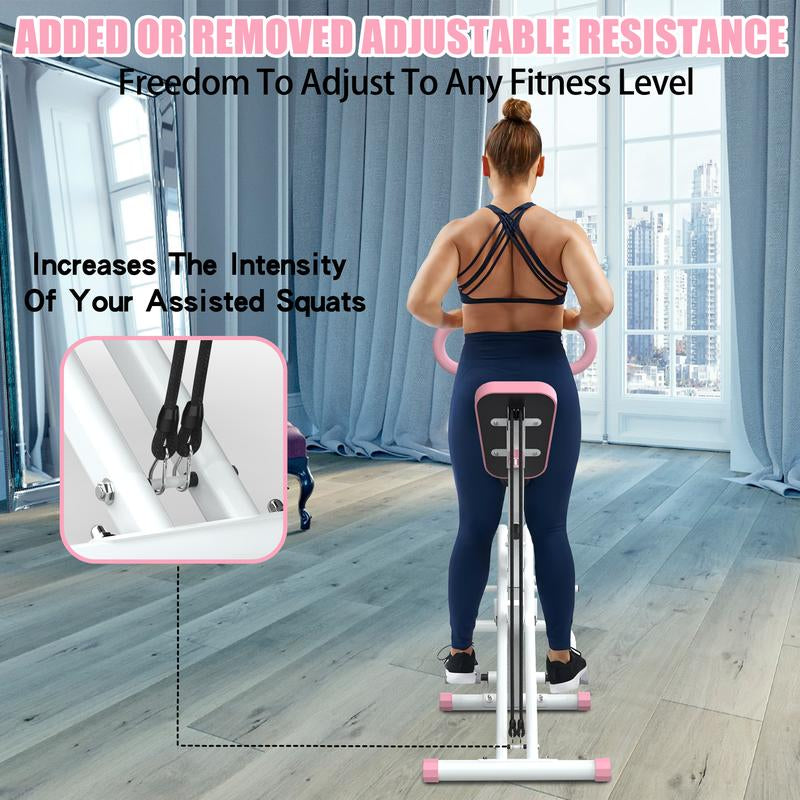 Adjustable Squat & Rowing Machine β Full Body Home Gym