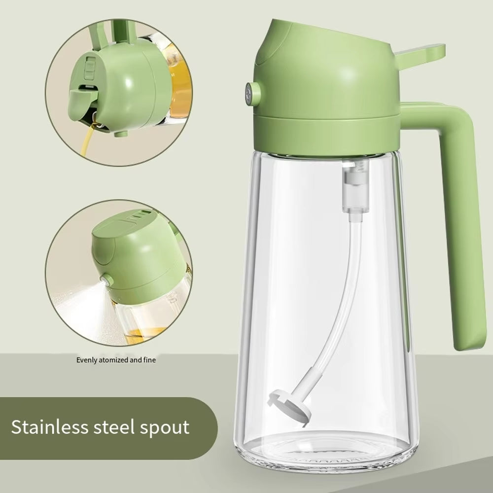 Glass Oil Spray Bottle β Press-Type Oil Dispenser