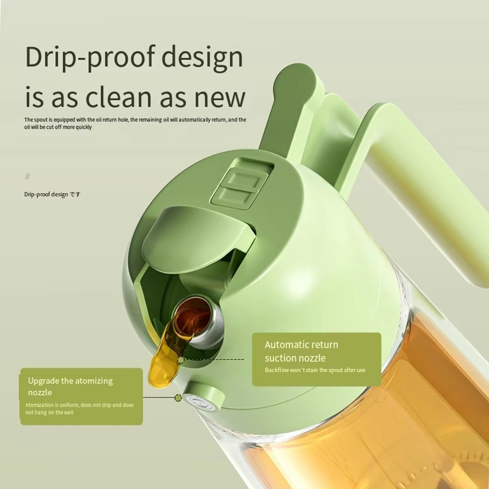 Glass Oil Spray Bottle β Press-Type Oil Dispenser