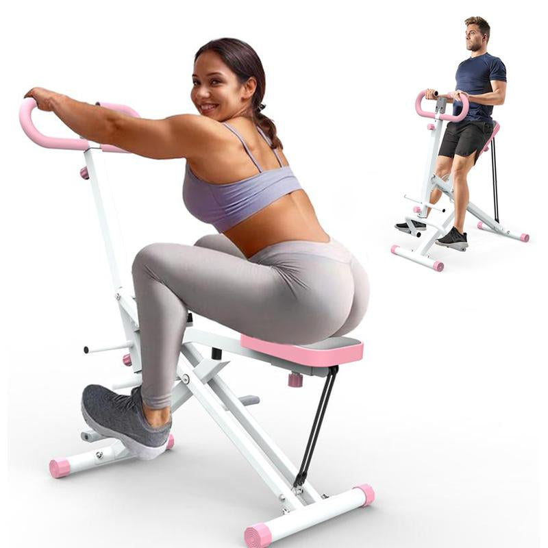 Adjustable Squat & Rowing Machine β Full Body Home Gym