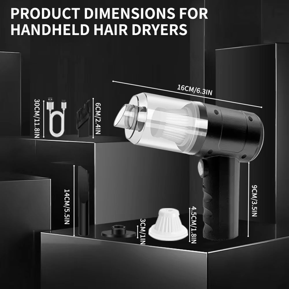 5-in-1 Cordless Handheld Vacuum & Air Duster β High-Power Car & Home Cleaner