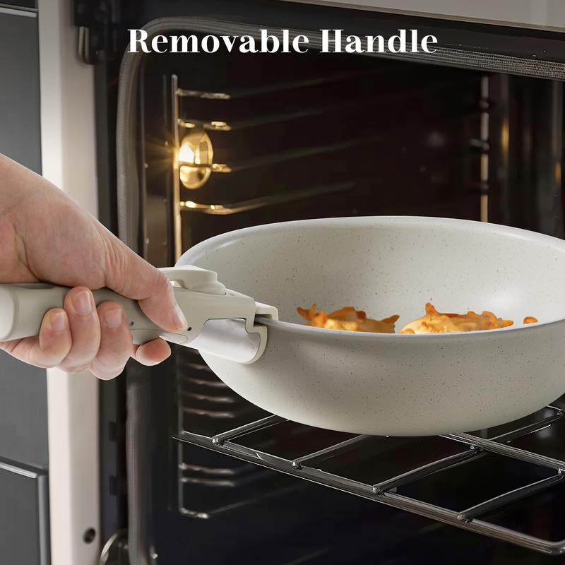 12-Piece Nonstick Cookware Set | Stackable, Induction & Oven Safe