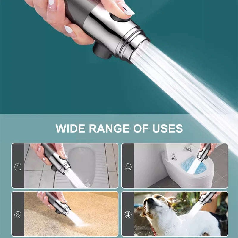 4-Mode High-Pressure Filtered Showerhead | Water-Saving & Massage