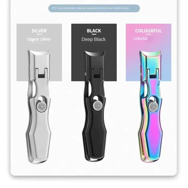 Ultra-Sharp Stainless Steel Nail Clippers β Wide Jaw & Anti-Splash Design