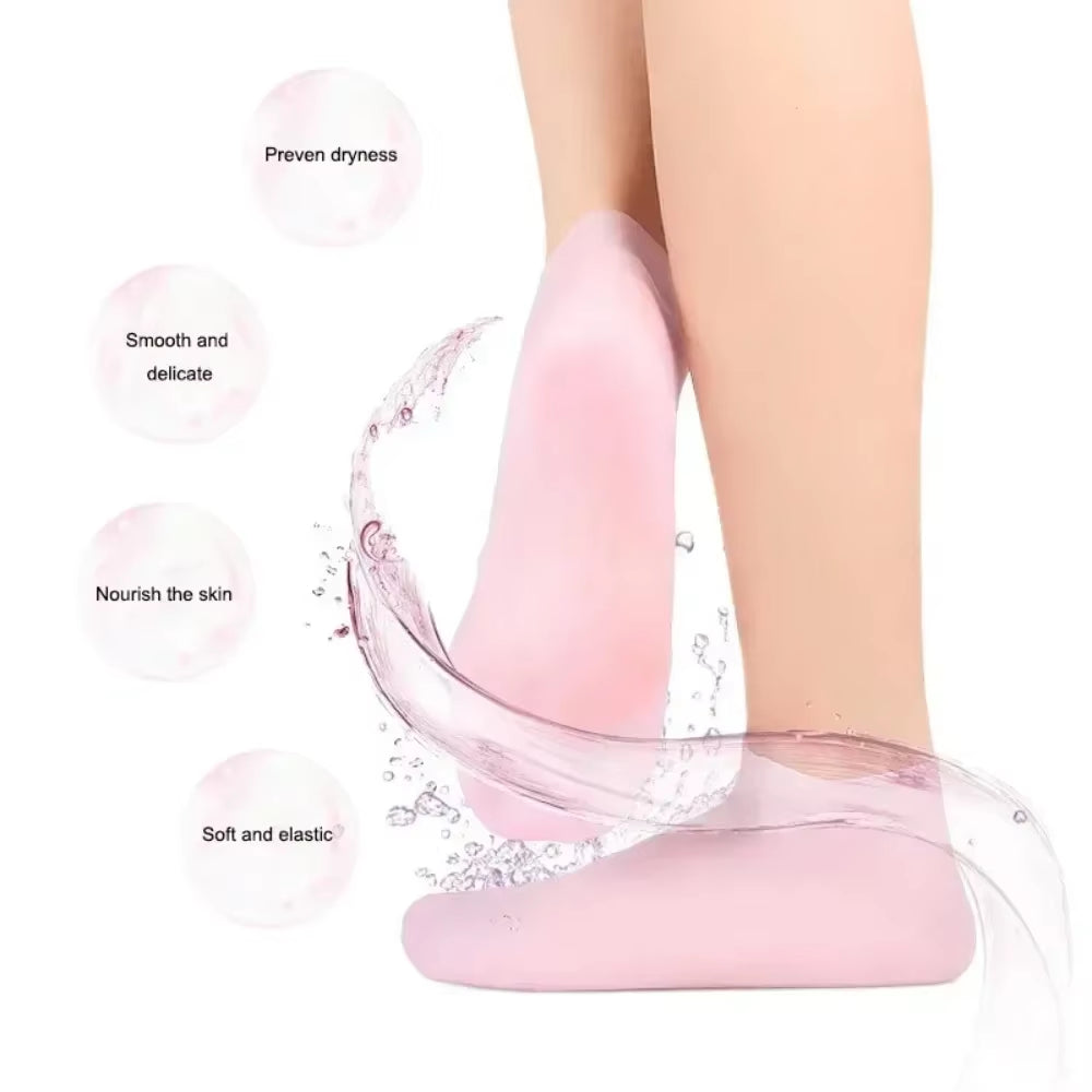 Moisturizing Silicone Gel Socks β Hydrating & Repairing Cracked, Dry Feet