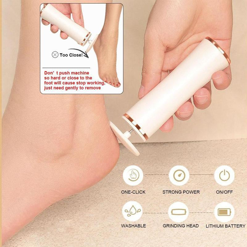 Rechargeable Electric Foot File – Professional Tool for Smooth & Soft Feet