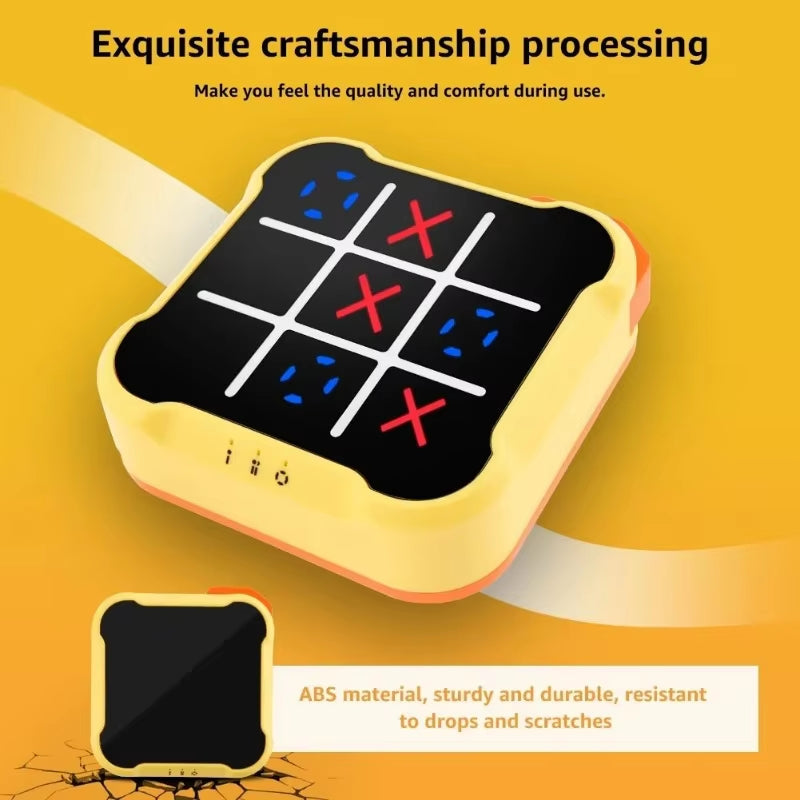 Portable Electronic Tic-Tac-Toe Puzzle Game