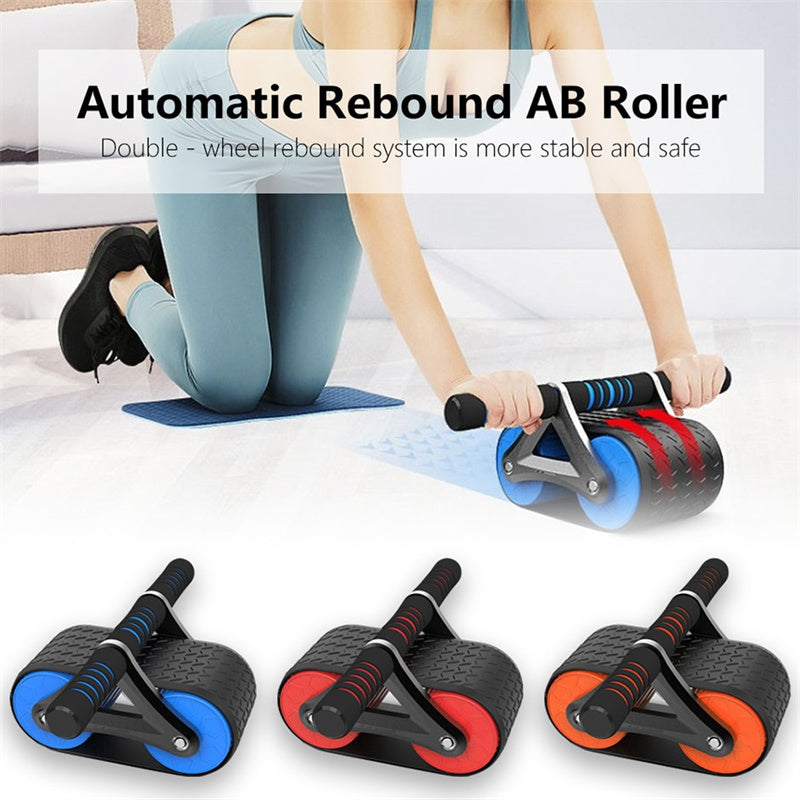 Automatic Rebound Ab Wheel β Double Wheel Ab Roller for Core & Waist Training