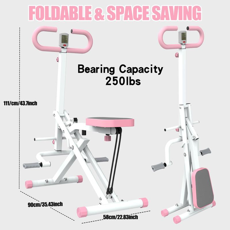 Adjustable Squat & Rowing Machine β Full Body Home Gym