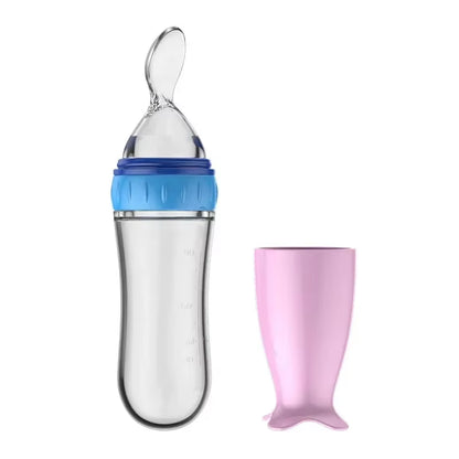 Silicone Baby Food Feeder with Dispensing Spoon